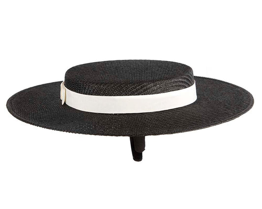 Black & white boater hat by Max Alexander - StepByStep