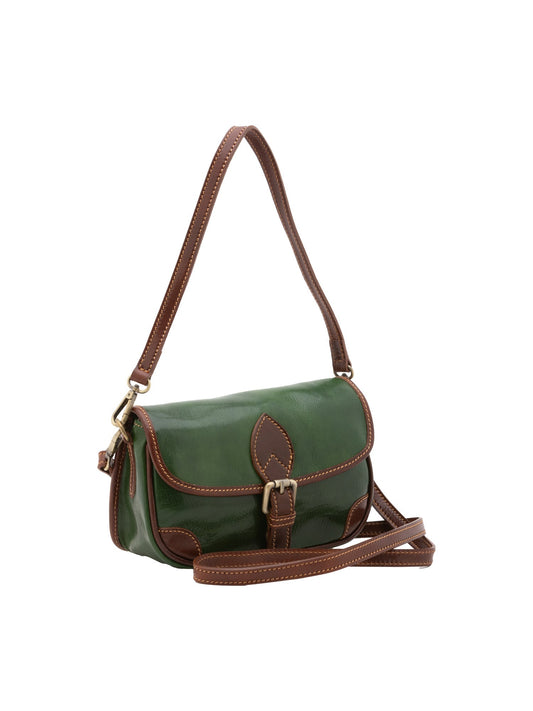 Borsa a spalla da donna In Vera pelle Made in Italy 14x23x9 cm - StepByStep