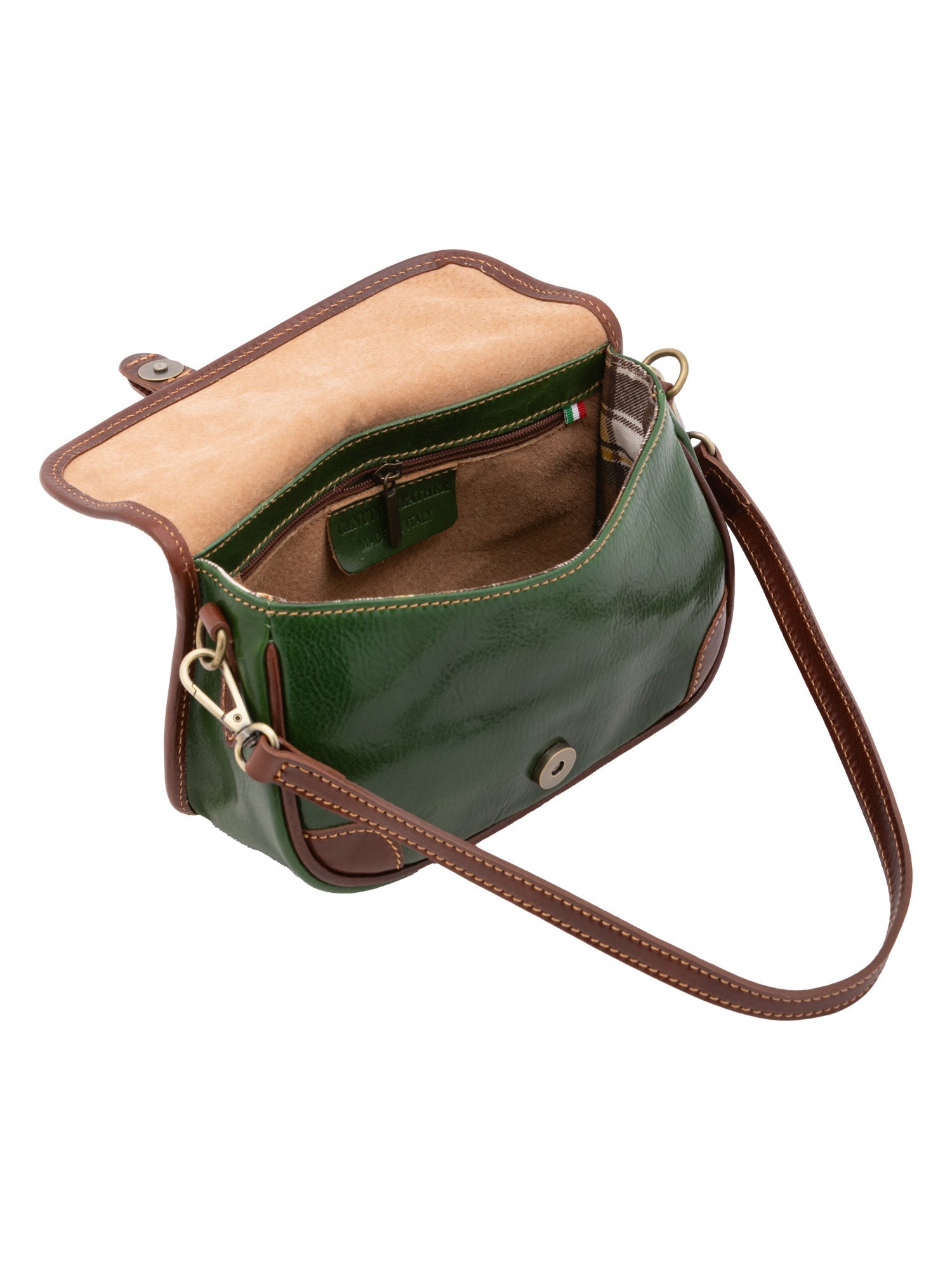Borsa a spalla da donna In Vera pelle Made in Italy 14x23x9 cm - StepByStep