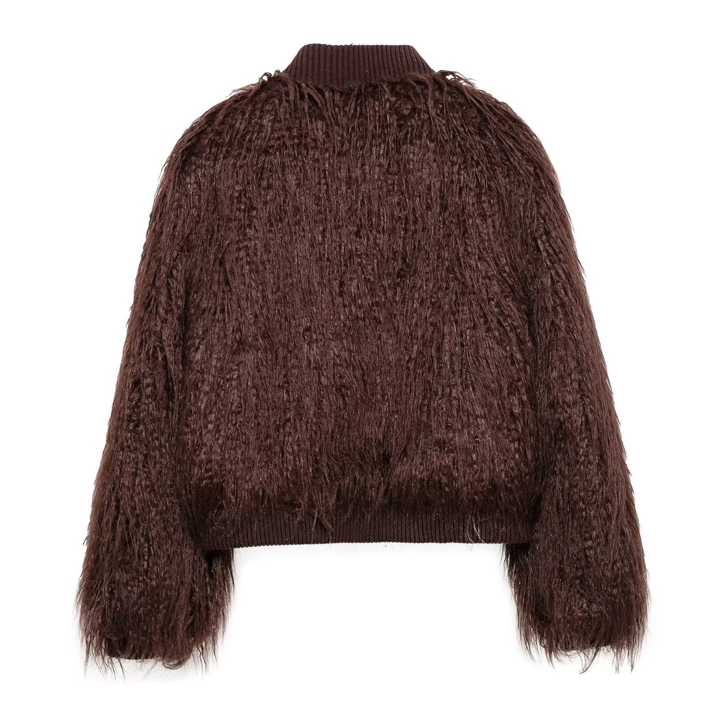 Brown Stand - Up Collar Jacket For Women, Gramercy, BYMANYC New York. - StepByStep