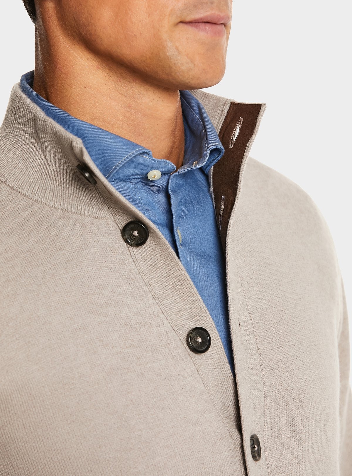 Cardigan con bottoni in misto lana e cashmere - StepByStep