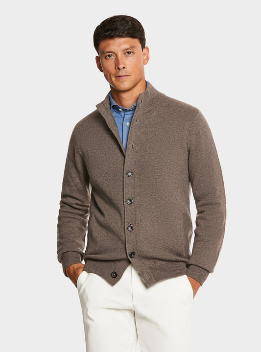 Cardigan con bottoni in misto lana e cashmere - StepByStep