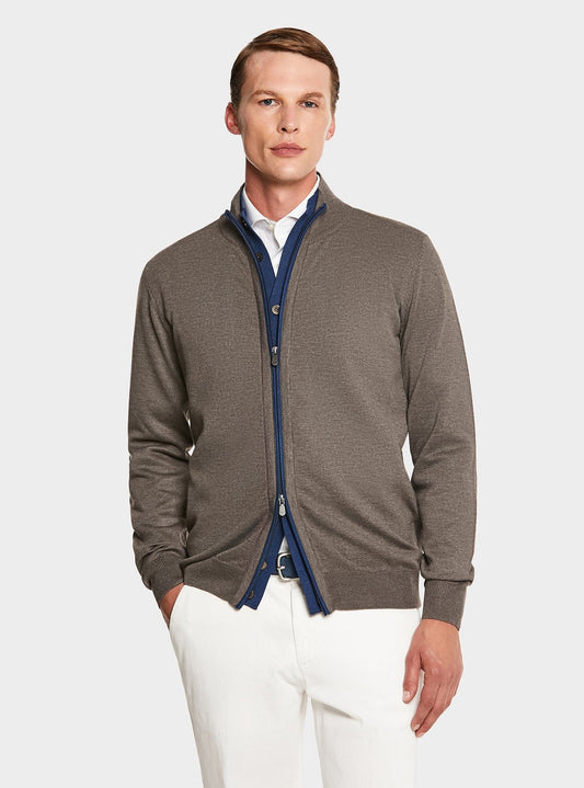Cardigan con zip e bottoni. - StepByStep