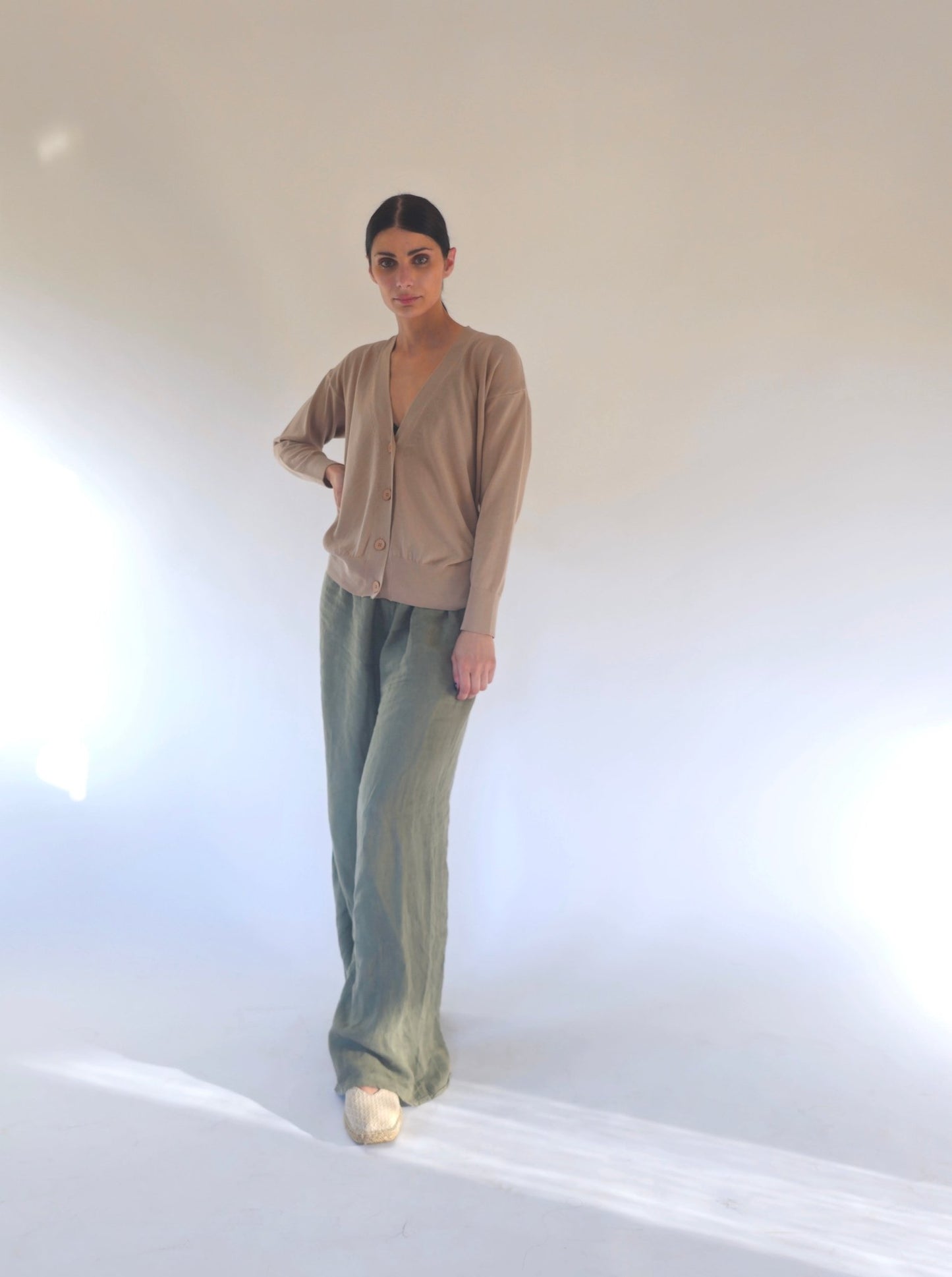 Cardigan manica lunga in Cotone - Erika - StepByStep