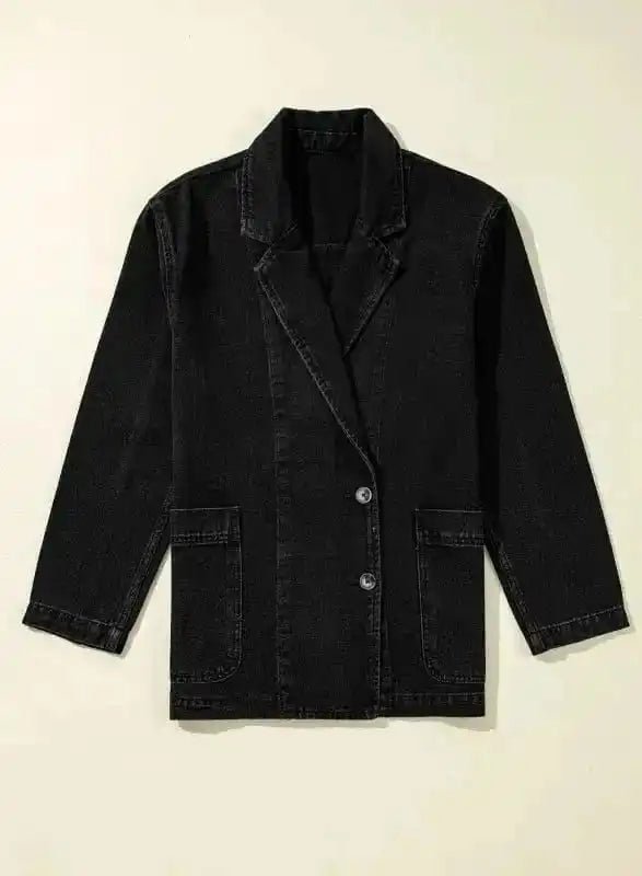 Casual Elegance Denim Jacket - StepByStep