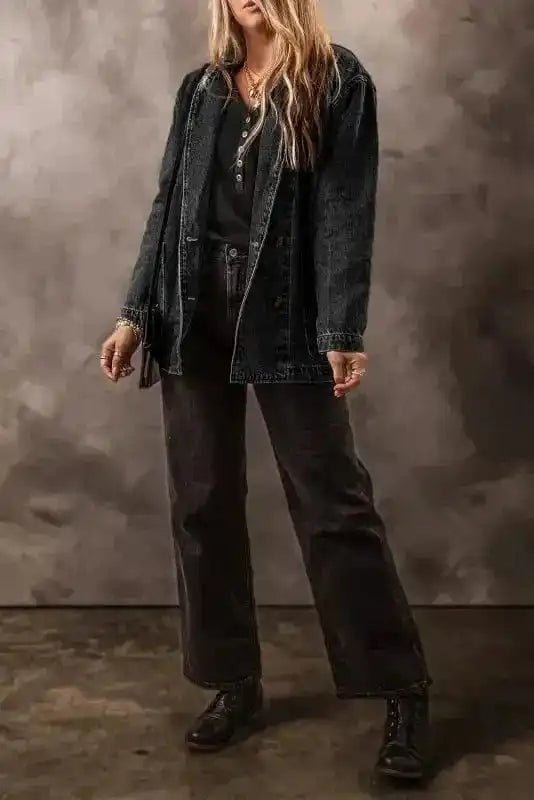 Casual Elegance Denim Jacket - StepByStep