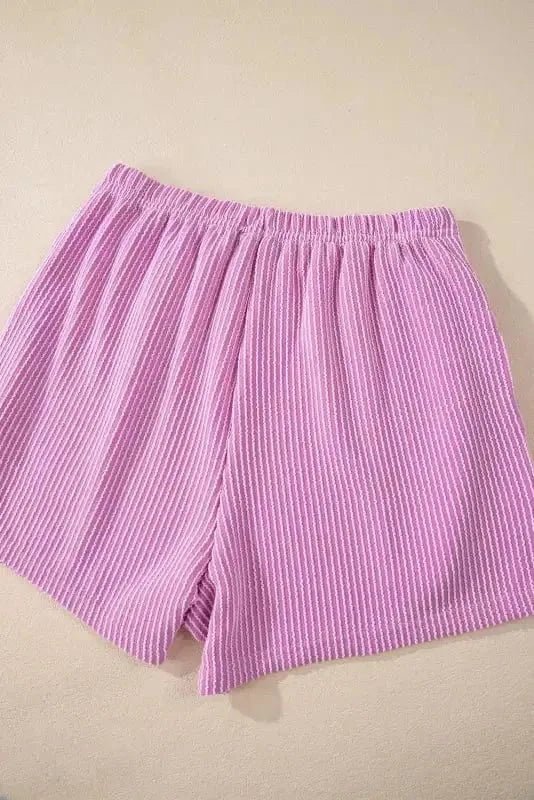 Cozy Corded Loungewear Shorts Set - StepByStep