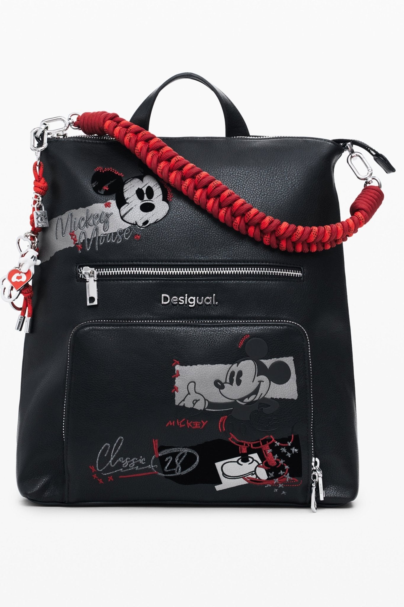 DESIGUAL WOMEN'S BLACK BACKPACK - StepByStep