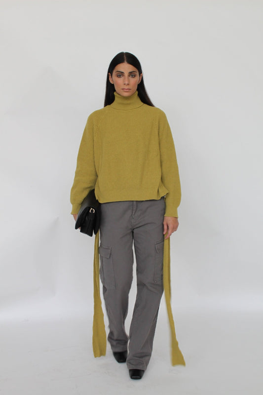 Dolcevita in misto Cashmere con fiocco sul retro - Amelie - StepByStep