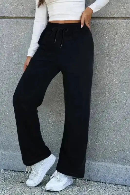 EasyTone Fleece Lined Trousers - Black - StepByStep