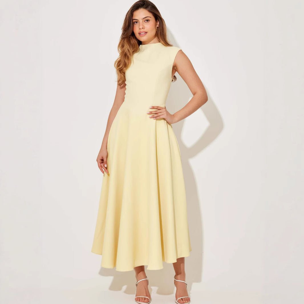 Elegant Sleeveless High - Waist A - Line Dress For Women, Upper West Side, BYMANYC New York. - StepByStep