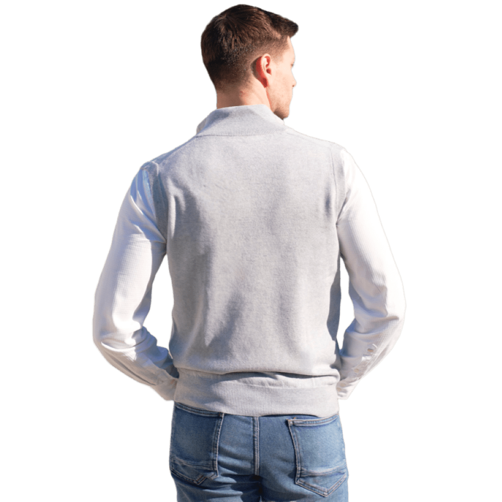 Giacca Uomo Senza Maniche 100% Cashmere con chiusura Zip - StepByStep