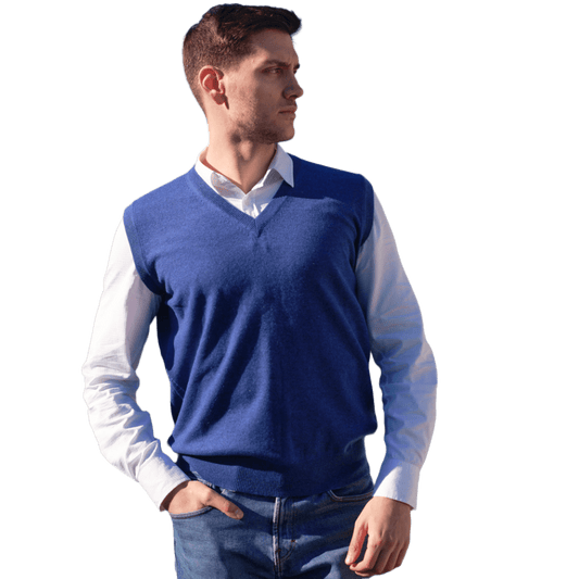 Gilet Uomo Puro Cashmere scollo a V - StepByStep