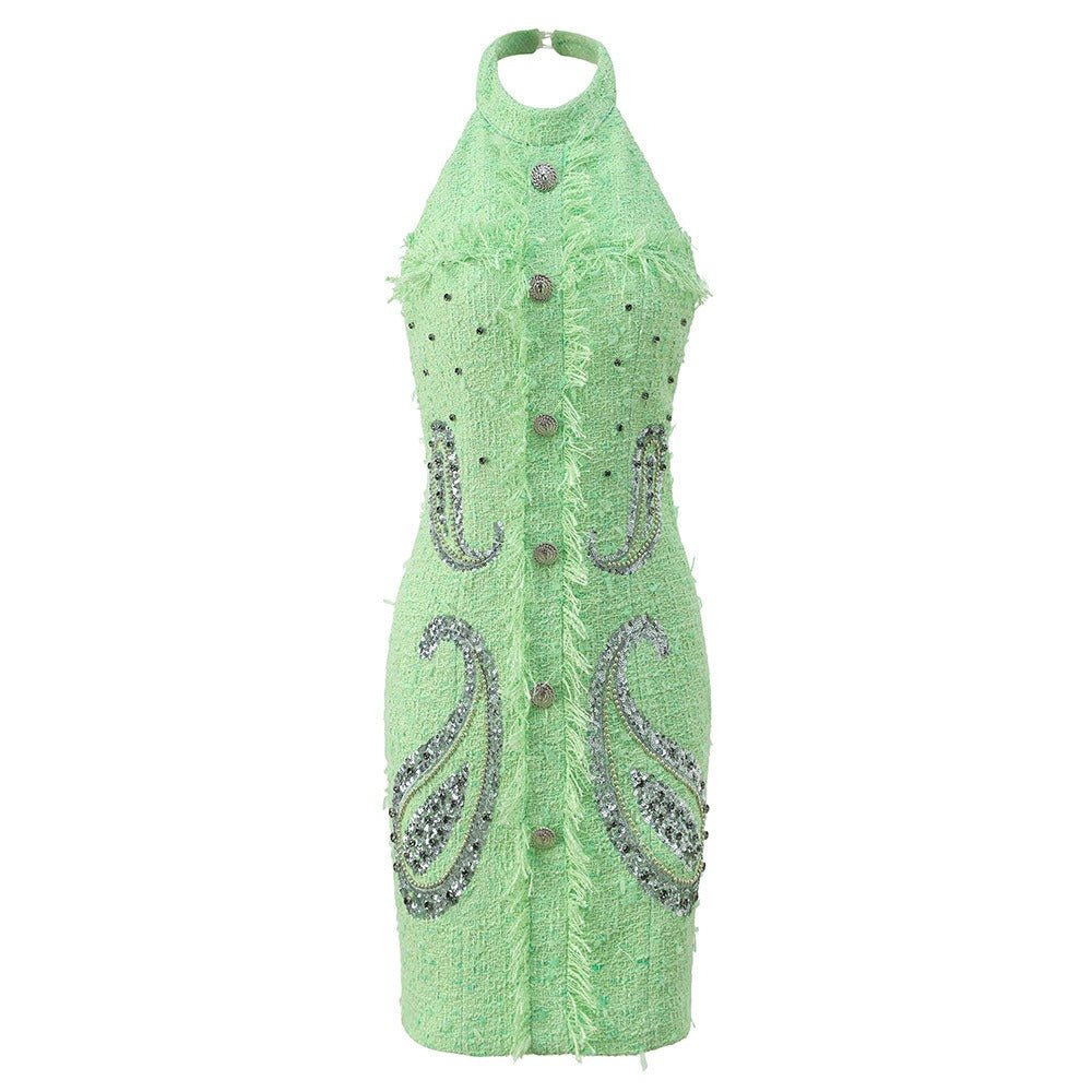 Halter Neck Party Mini Dress, 'Heavy Industry' Style, Meatpacking District, BYMANYC New York. - StepByStep