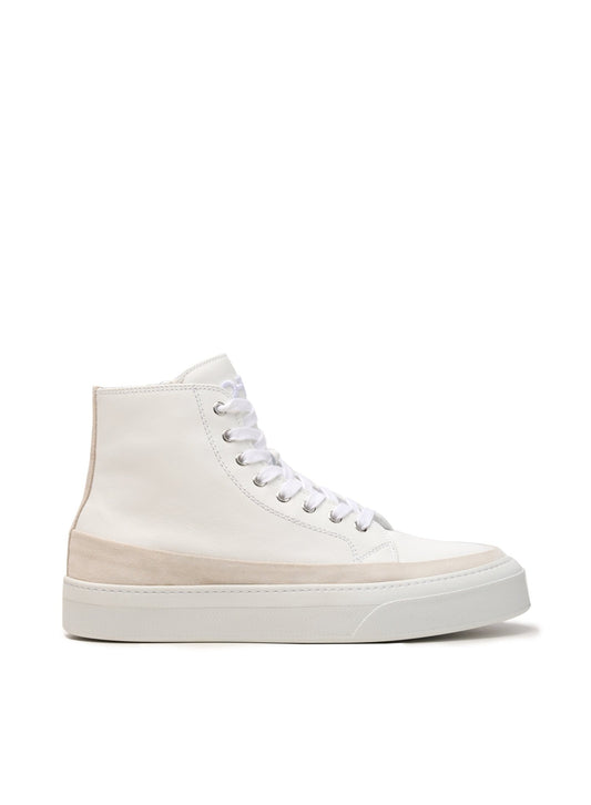 Hi Top Derby Suede and Leather Sneaker - StepByStep