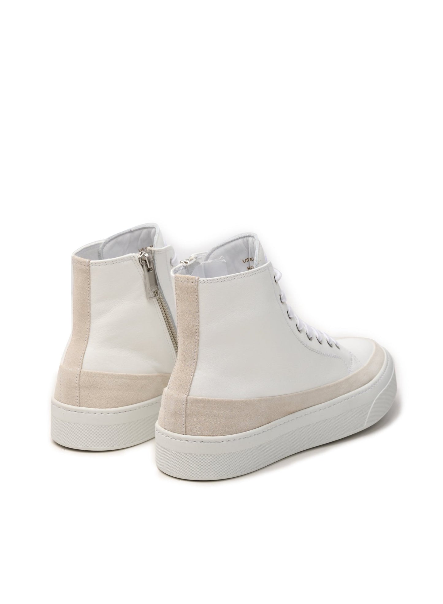 Hi Top Derby Suede and Leather Sneaker - StepByStep