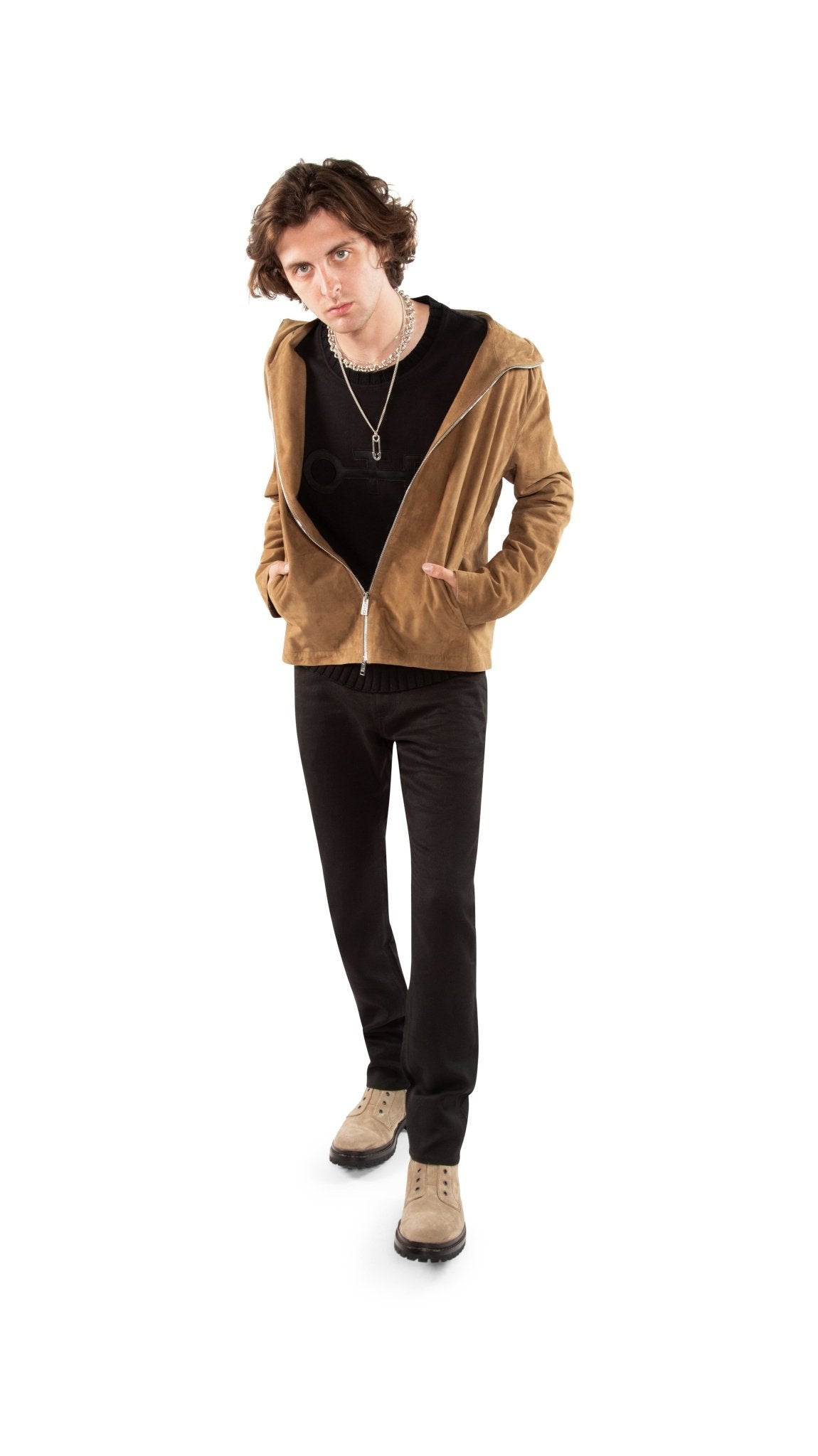 Hooded Suede Jacket - StepByStep