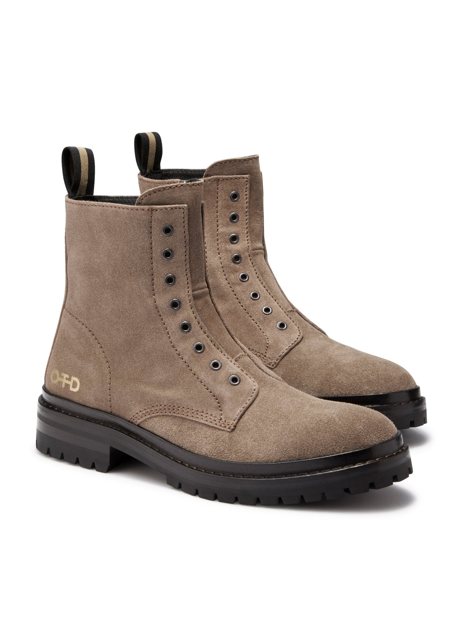 Laceless Suede Combat Boot - StepByStep