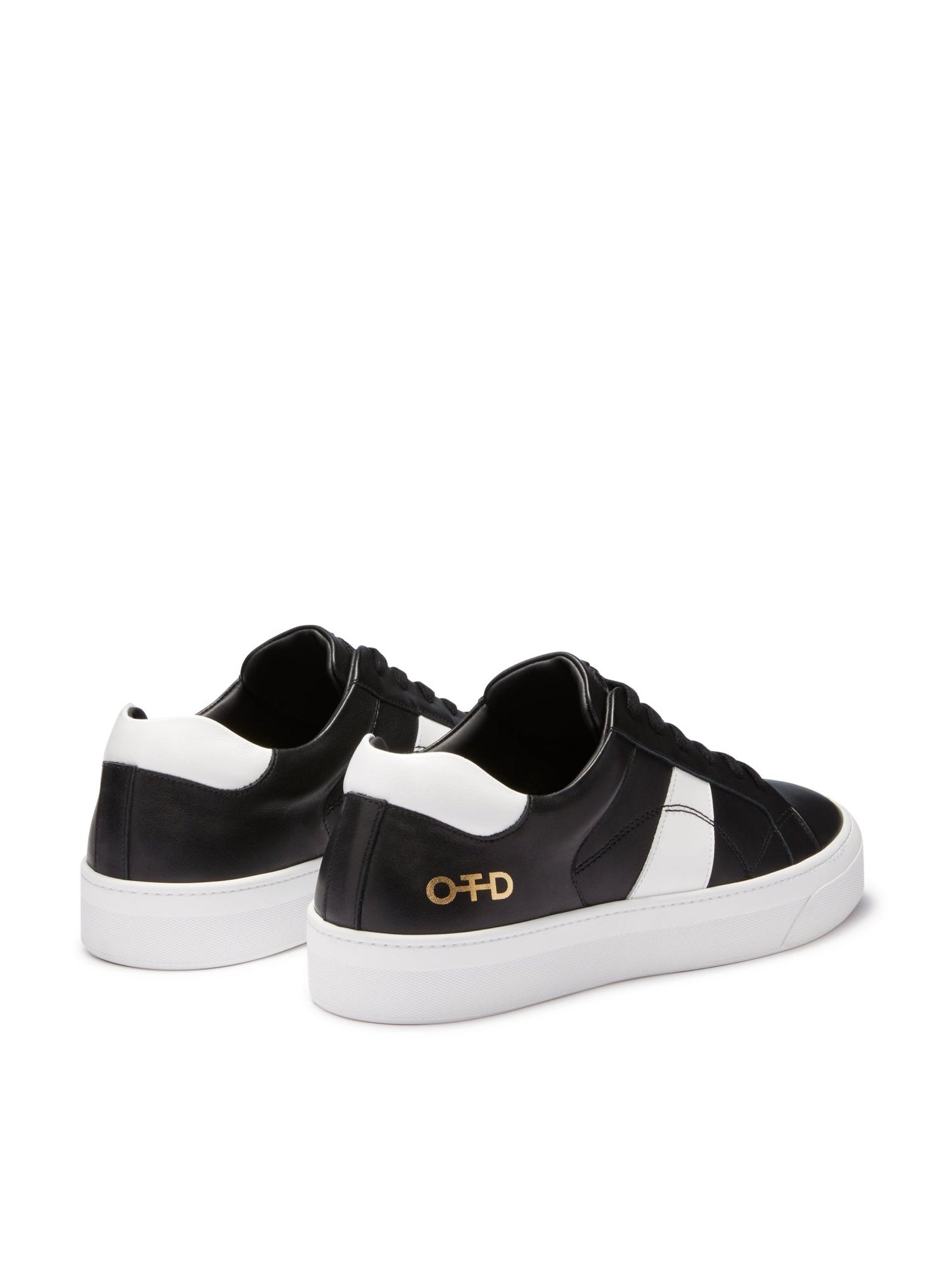 Leather Low - Top Sneaker (Black) - StepByStep