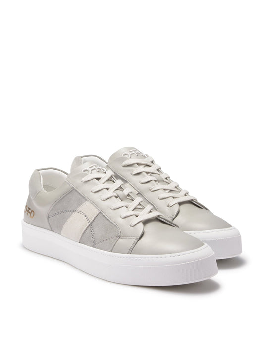 Leather Low - Top Sneaker (Grey) - StepByStep