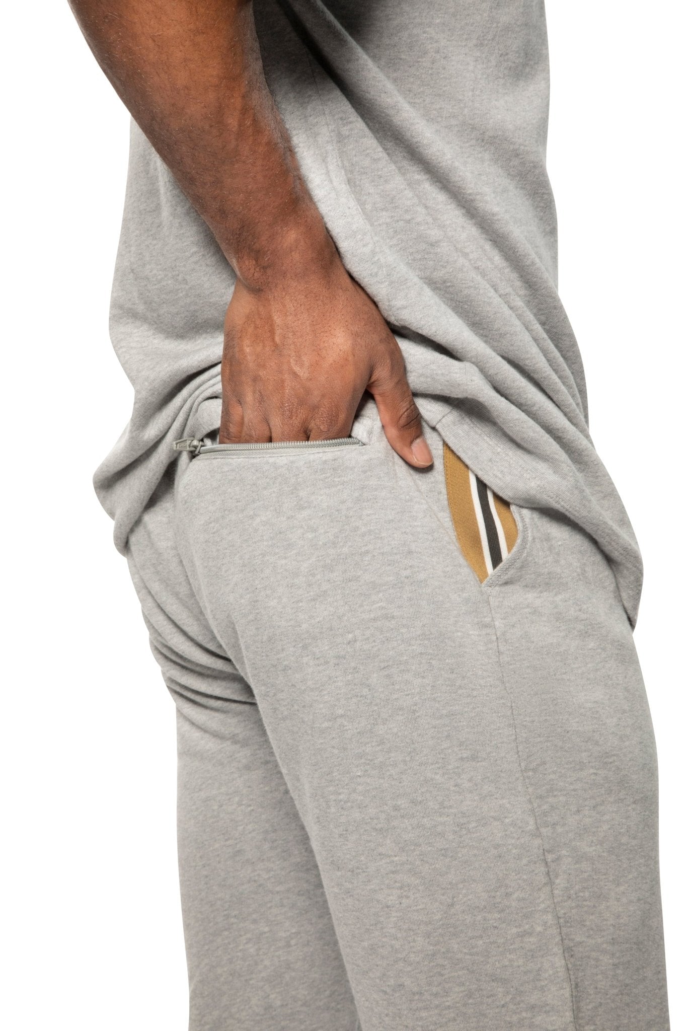 Lightweight French Terry Jogger (Light Grey Heather) - StepByStep