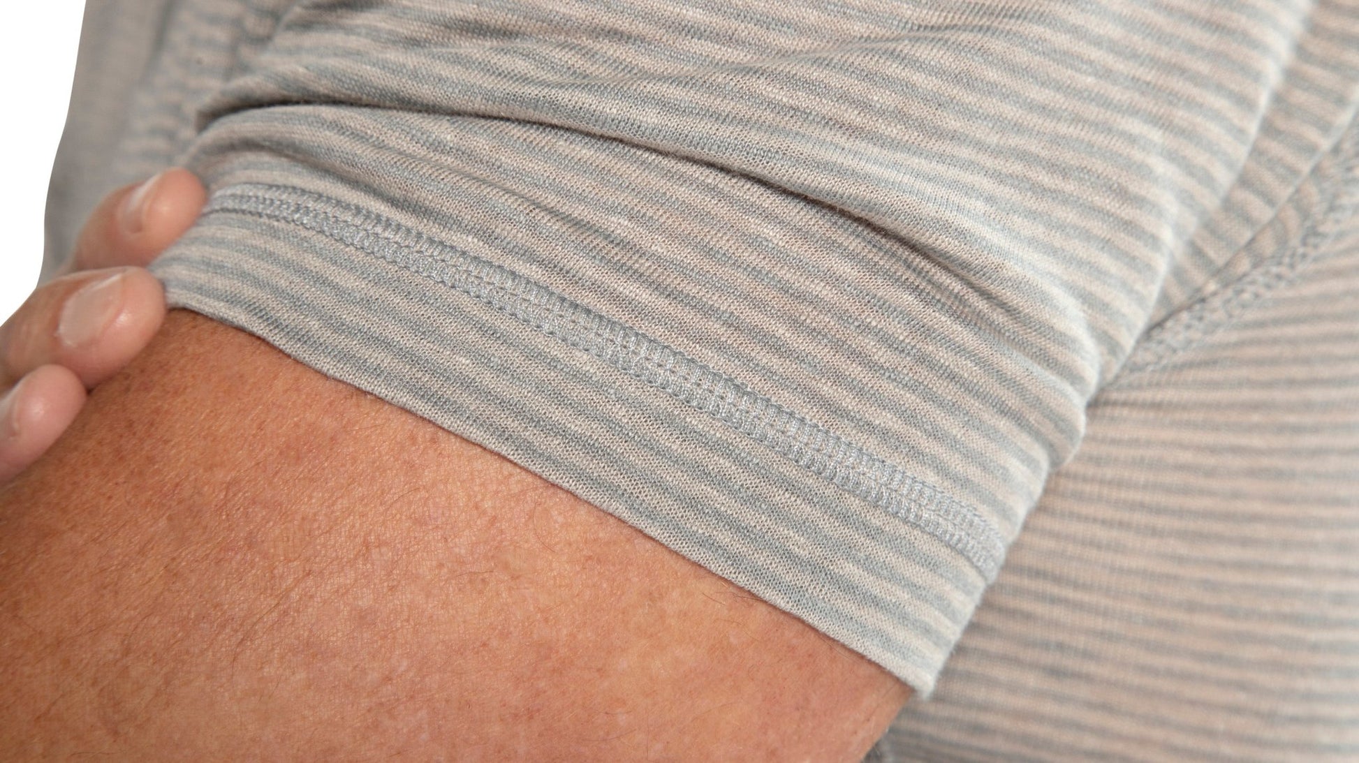 Linen Stripe Polo Shirt (Blue Slate) - StepByStep