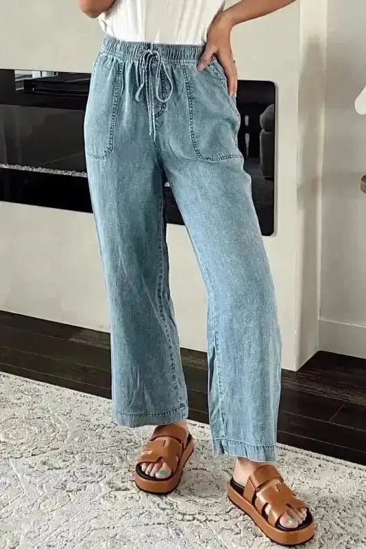 Loose Straight Denim Pants - StepByStep
