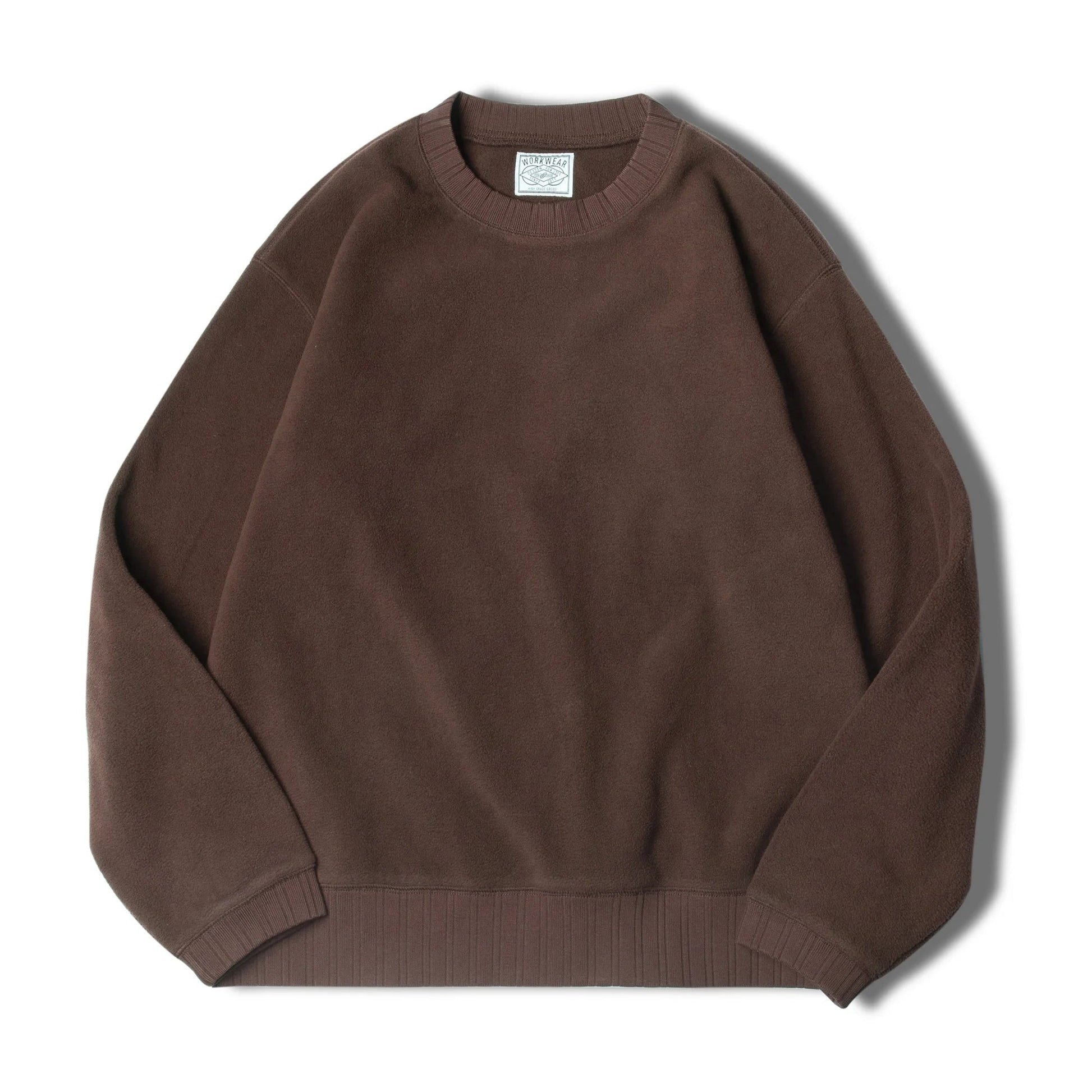 MADEN Felpa da uomo in pile polare Autunno Inverno Manica lunga Girocollo Pullover Camicia con fondo ispessito caldo Felpa nera - StepByStepNow