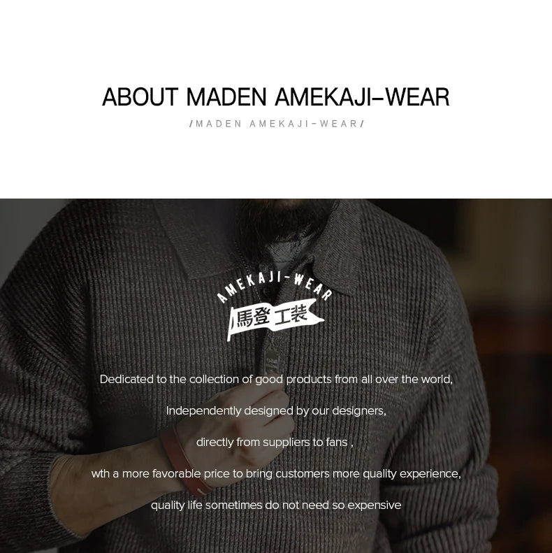 Maden Polo lavorata a maglia retrò maglione con risvolto color caffè allentato autunno inverno uomo zio Fu maglione maglieria casual - StepByStepNow