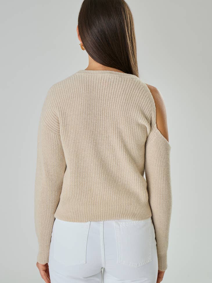 Maglia con spacco su spalla in misto Cashmere - Anastasia - StepByStep