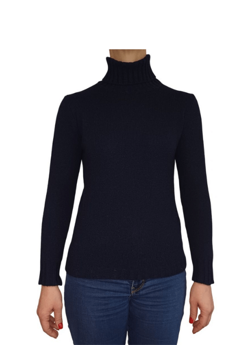 Maglia Donna Collo Alto Cashmere Rigenerato - StepByStep