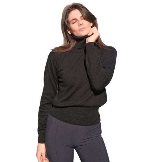 Maglia Donna Collo Alto Puro Cashmere - StepByStep