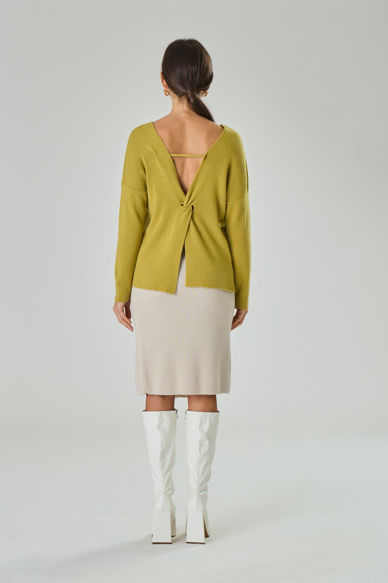 Maglia in misto Cashmere con incrocio sul retro - Andrea - StepByStep