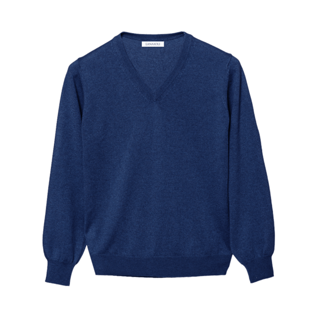 Maglia Uomo 100% Puro Cashmere Scollo a V - StepByStep