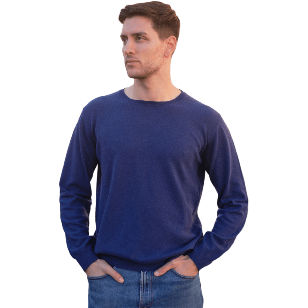 Maglia Uomo Calata in Cashmere Rigenerato Girocollo - StepByStep