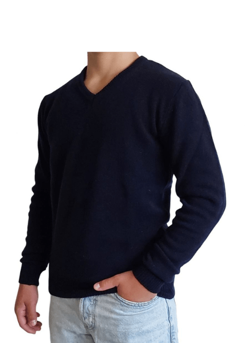 Maglia Uomo Collo a V in Cashmere Rigenerato Finezza 7 - StepByStep