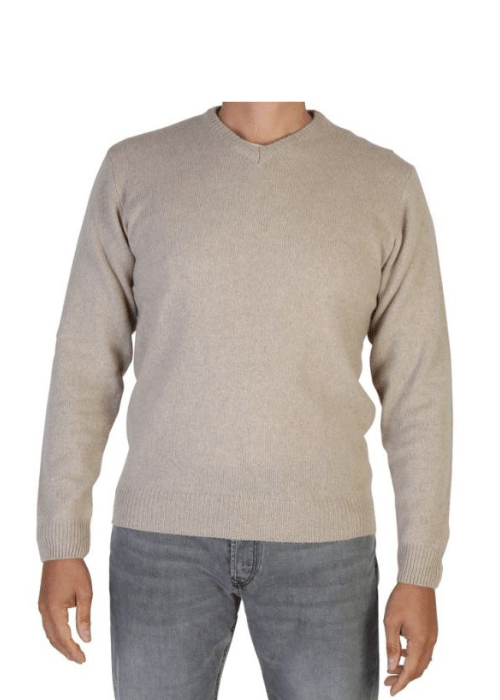 Maglia Uomo Collo a V in Cashmere Rigenerato Finezza 7 - StepByStep