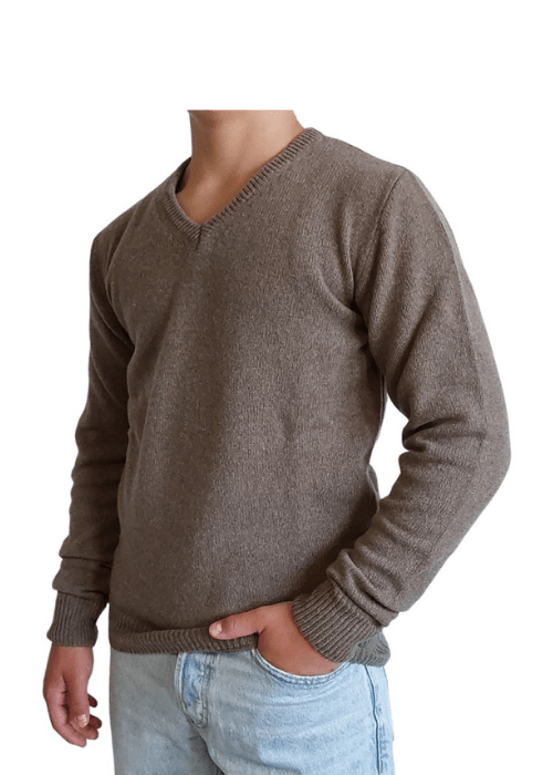 Maglia Uomo Collo a V in Cashmere Rigenerato Finezza 7 - StepByStep