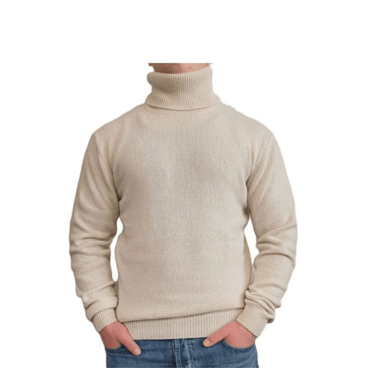 Maglia Uomo Collo Alto Cashmere Rigenerato Finezza 7 - StepByStep