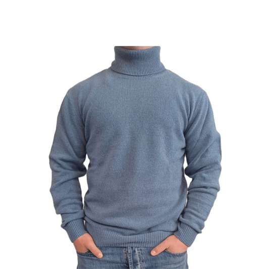 Maglia Uomo Collo Alto Cashmere Rigenerato Finezza 7 - StepByStep
