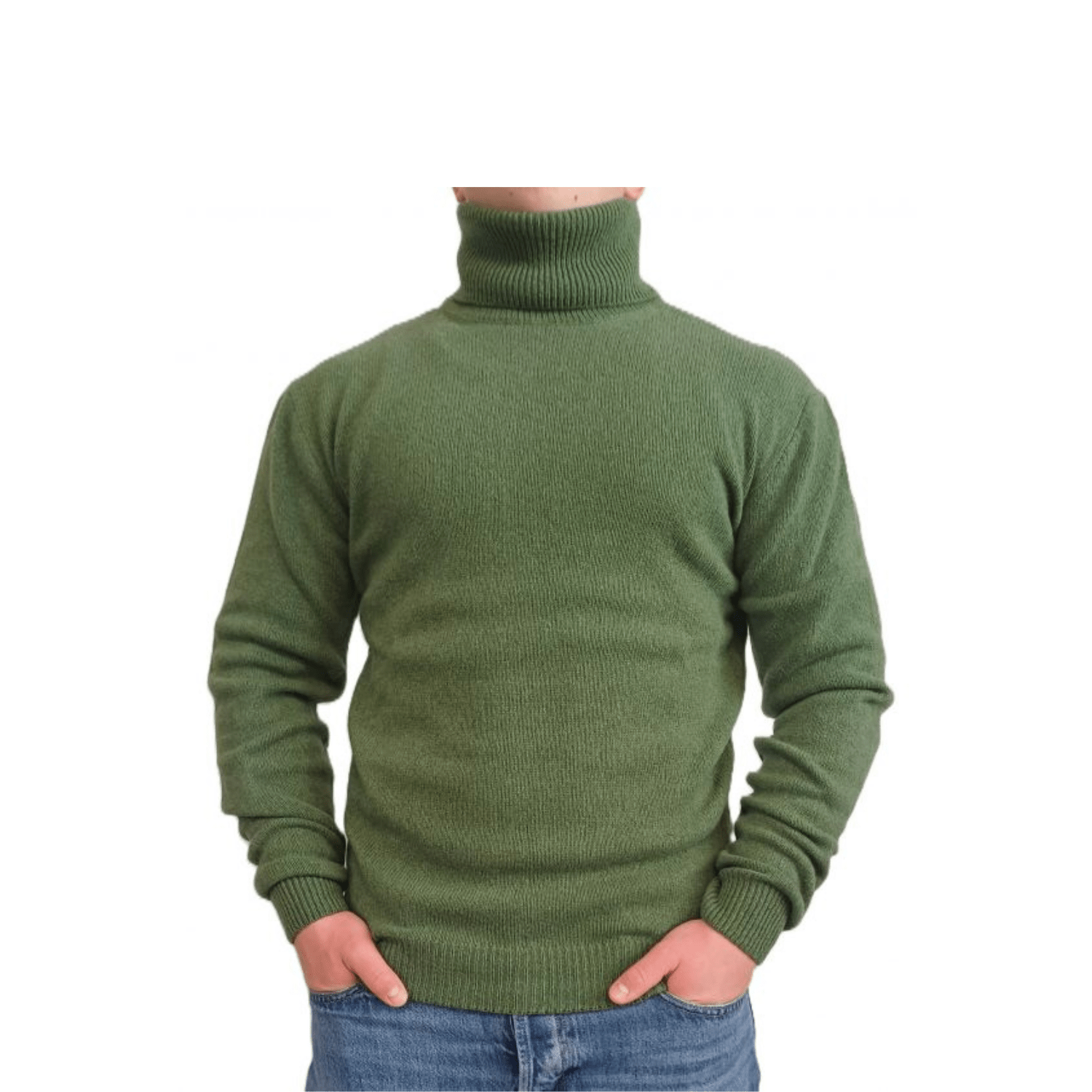 Maglia Uomo Collo Alto Cashmere Rigenerato Finezza 7 - StepByStep