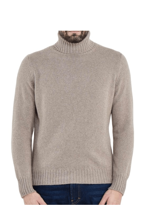 Maglia Uomo Collo Alto Cashmere Rigenerato Finezza 7 - StepByStep
