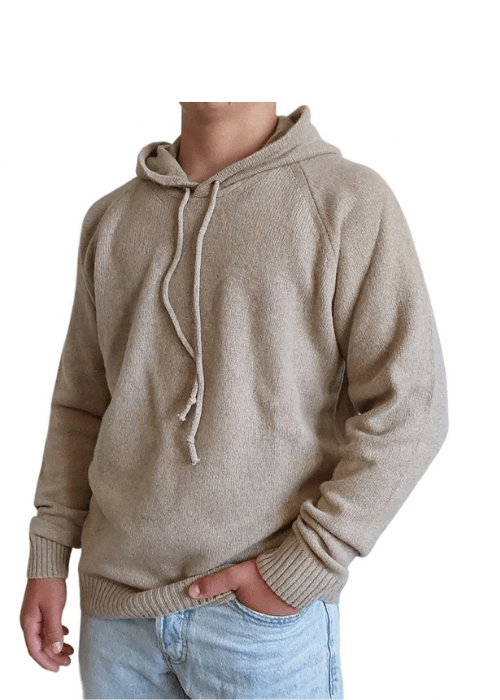 Maglia Uomo con Cappuccio Cashmere Rigenerato - StepByStep