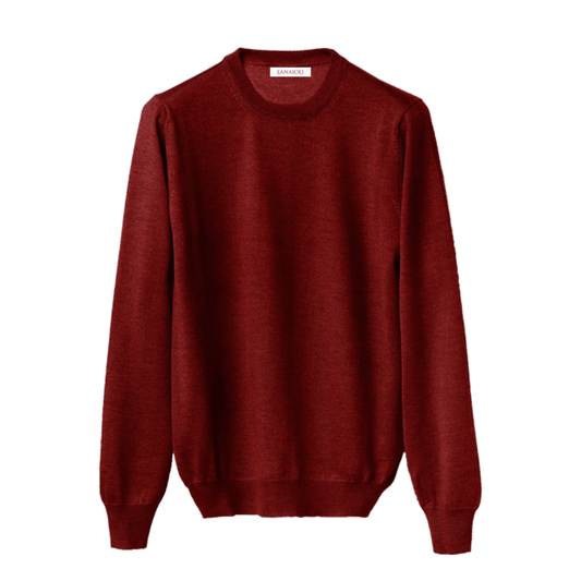 Maglia Uomo in misto Cashmere, Seta e Lana Merino Extrafine Girocollo - StepByStep