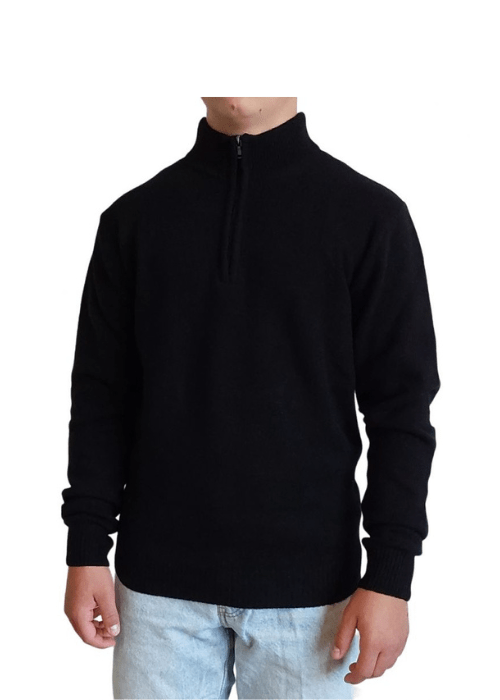 Maglia Uomo Mezza Zip Cashmere Rigenerato - StepByStep
