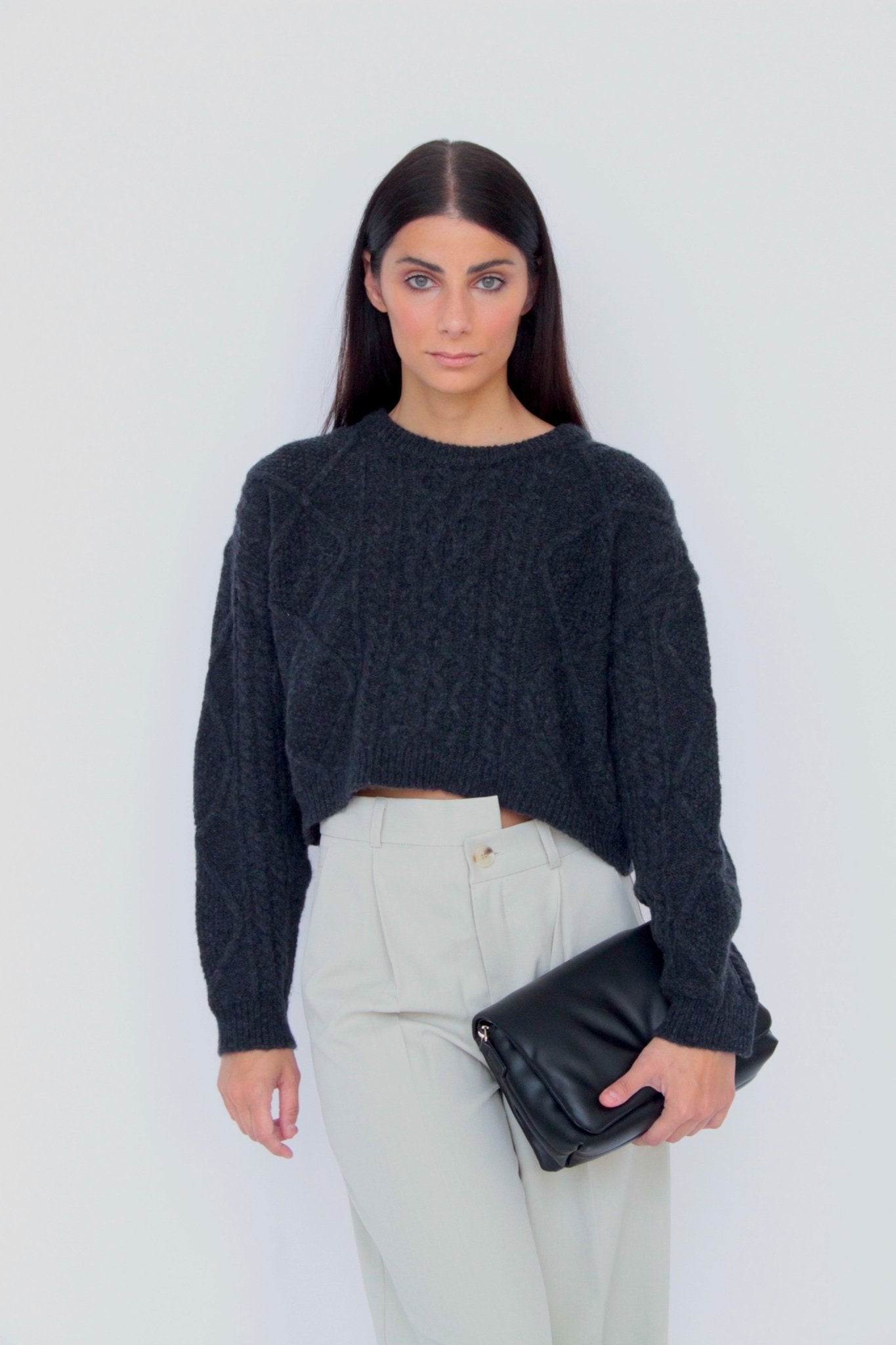 Maglione con trecce in Lana Merinos - Caterina - StepByStep