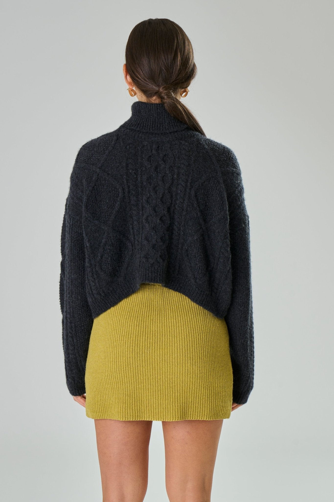 Maglione con treccia in Lana Merinos - Saffira - StepByStep