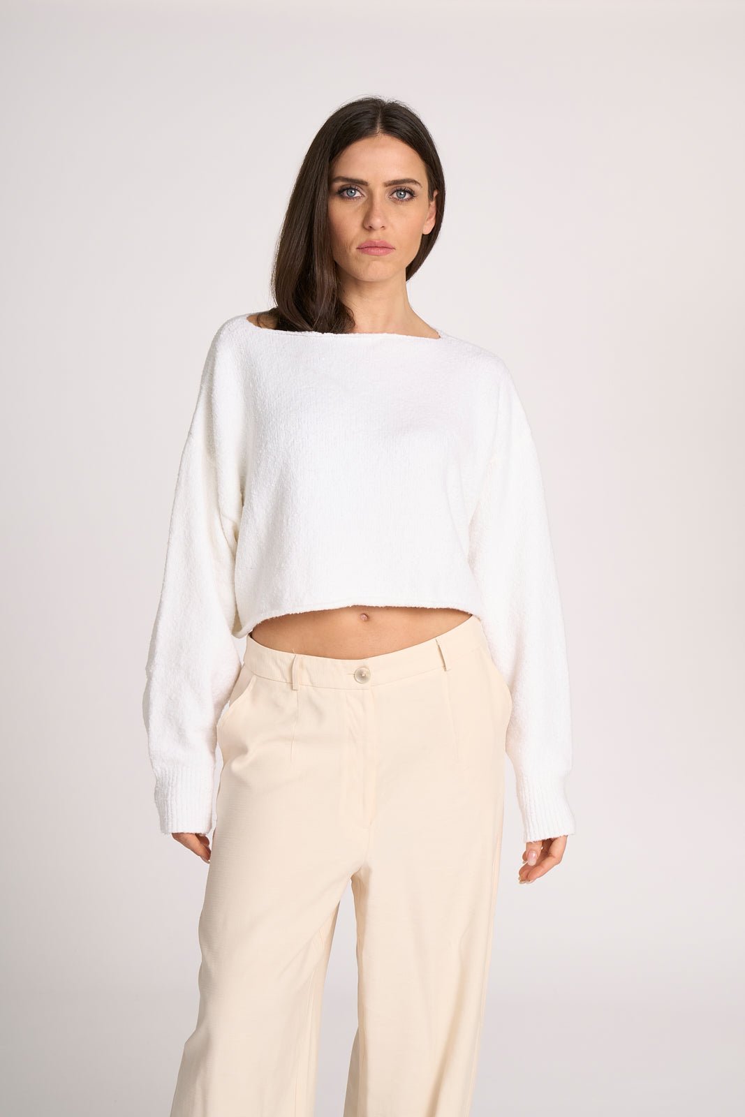 Maglione Crop con Scollo a Barca - Bio Gaga - StepByStep