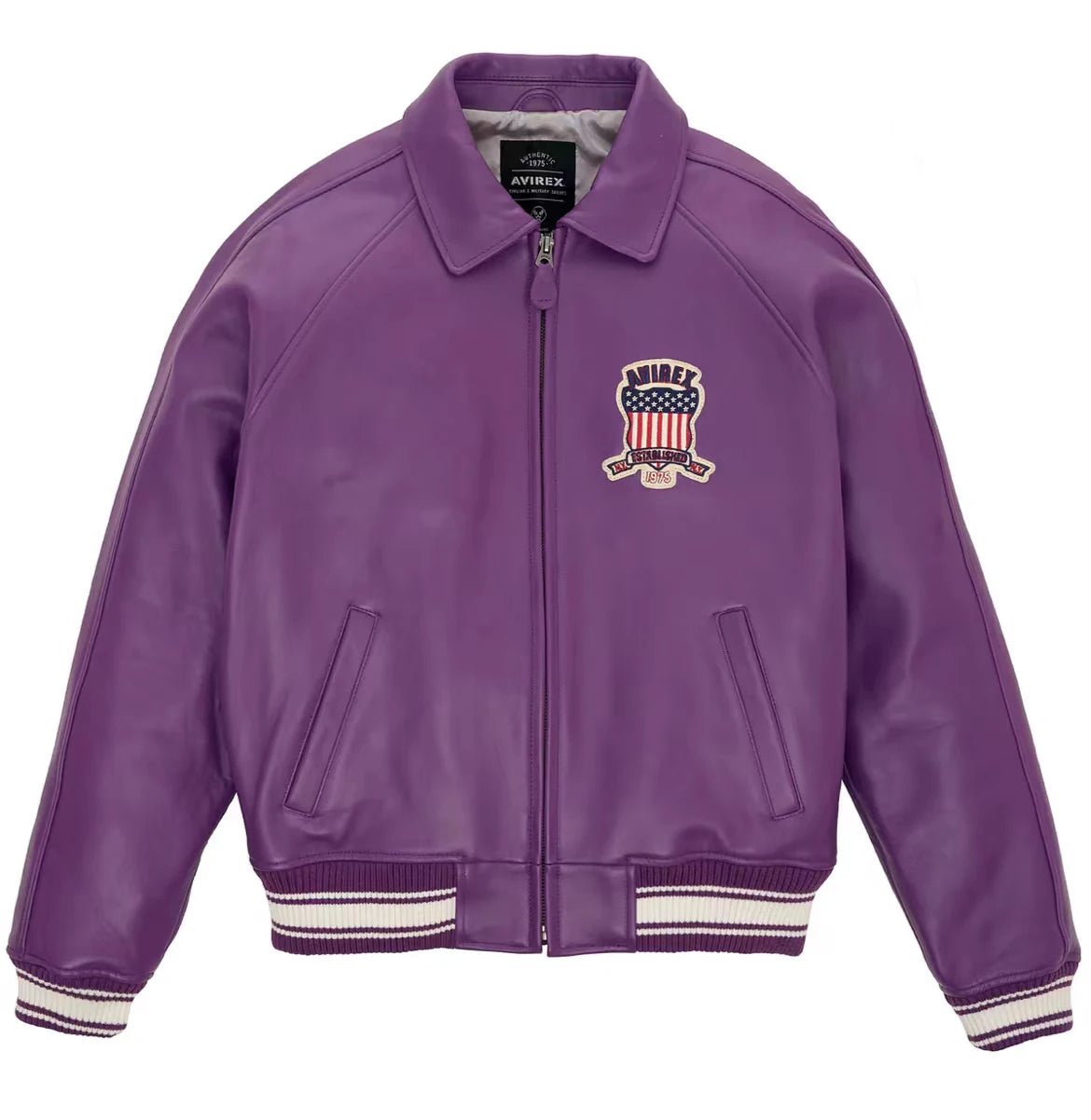 Men Hip Hop Sheep skin Varsity Jacket Embroidered Diamond Classic Casual - StepByStep