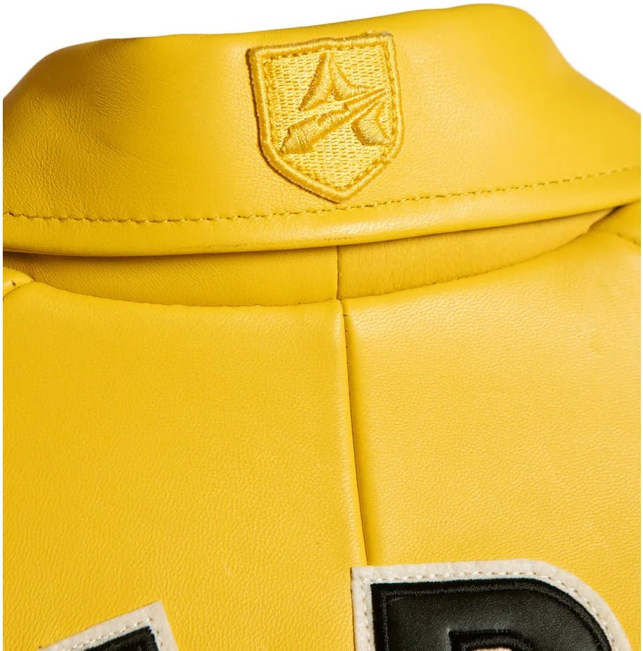 Men Hip Hop Sheep skin Varsity Jacket Embroidered Diamond Classic Casual - StepByStep